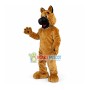 Honest Wolfdog With Silver Collar Mascot Costume