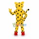 Complacent Sport Yellow Leopard Mascot Costume Complacent Sport Yellow Leopard Mascot Costume