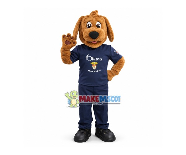 Professional Nursing Staff Dog Mascot Costume Professional Nursing Staff Dog Mascot Costume