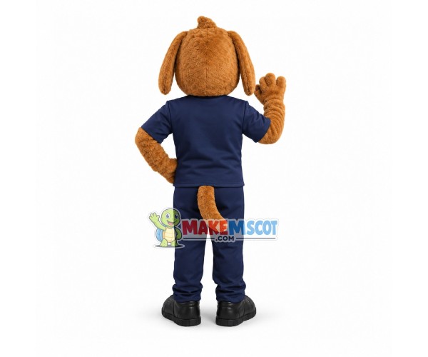 Professional Nursing Staff Dog Mascot Costume Professional Nursing Staff Dog Mascot Costume