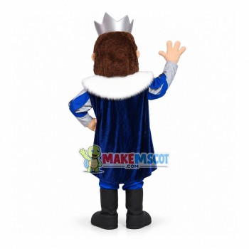 Noble Crowned King Mascot Costume Noble Crowned King Mascot Costume