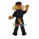 Conscientious Police Officer Dog In Uniform Mascot Costume Conscientious Police Officer Dog In Uniform Mascot Costume