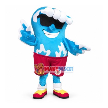 Healthy Gum With Sunglasses Mascot Cartoon Costume