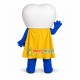 Tooth Superman With Blindfold Mascot Costume Tooth Superman With Blindfold Mascot Costume