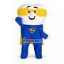Tooth Superman With Blindfold Mascot Costume