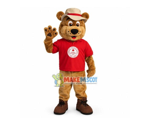 Resort Administrator Bear Mascot Costume Resort Administrator Bear Mascot Costume