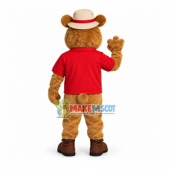 Resort Administrator Bear Mascot Costume Resort Administrator Bear Mascot Costume