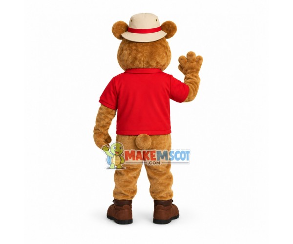 Resort Administrator Bear Mascot Costume Resort Administrator Bear Mascot Costume
