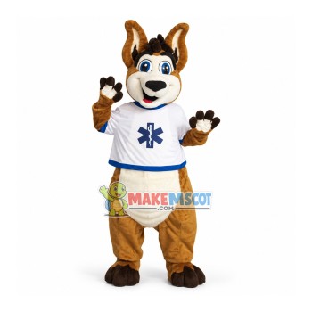 Outgoing Kangaroo Of College Mascot Costume