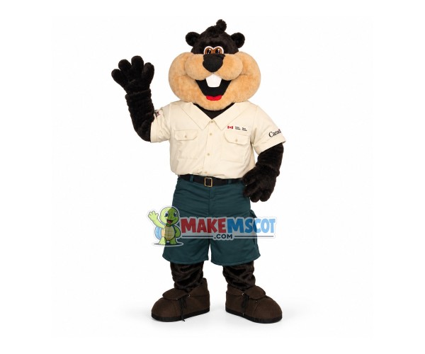 Smart Researcher Squirrel Mascot Costume Smart Researcher Squirrel Mascot Costume