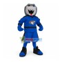 Fierce Python In The Blue Team Uniform Mascot Costume