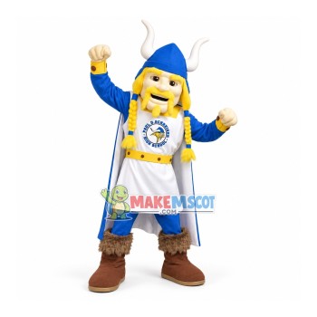 Power Blond Samurai Mascot Costume