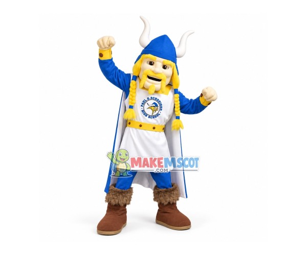 Power Blond Samurai Mascot Costume