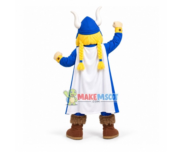 Power Blond Samurai Mascot Costume