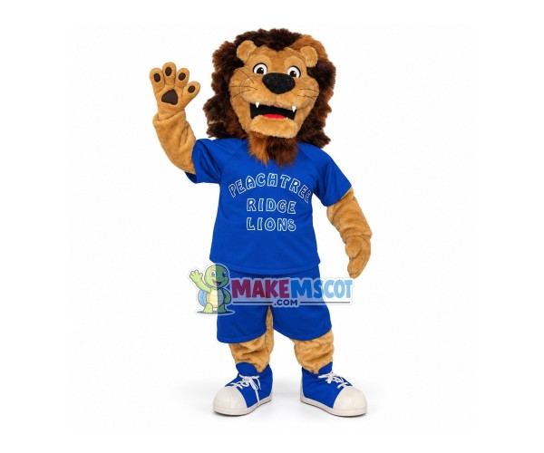 Sport Lion of The Rugby Team Mascot Costume Sport Lion of The Rugby Team Mascot Costume
