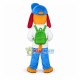 Energetic Student Dog Mascot Costume Energetic Student Dog Mascot Costume