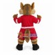 Flexible Furry Brown Wolf Mascot Sport Costume Flexible Furry Brown Wolf Mascot Sport Costume