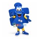 Blue Puzzle Mascot Costume For Lighting Company Blue Puzzle Mascot Costume For Lighting Company