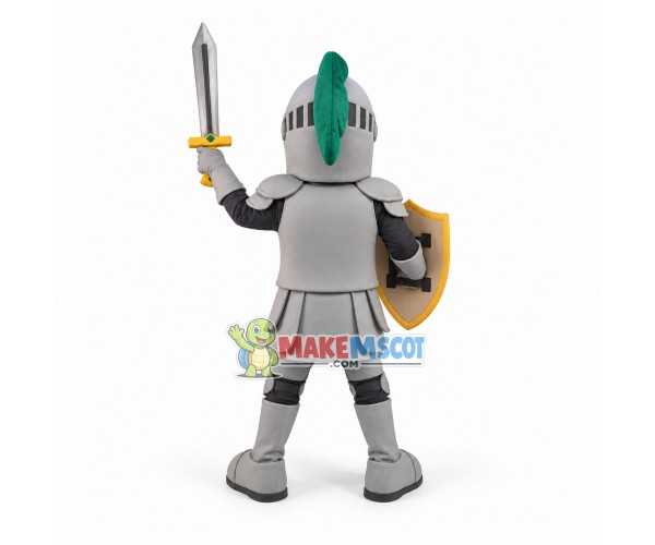 Paladin With Long Sword Mascot Costume Paladin With Long Sword Mascot Costume