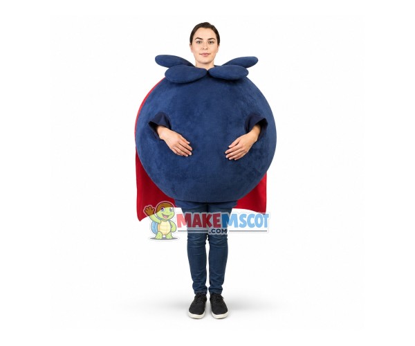 Huge Blueberry With Cloak Mascot Lightweight Costume Huge Blueberry With Cloak Mascot Lightweight Costume