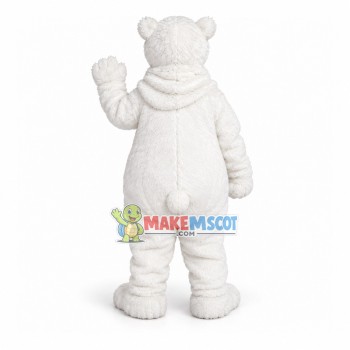 Scornful Polar Bear Mascot Soft Plush Costume Scornful Polar Bear Mascot Soft Plush Costume
