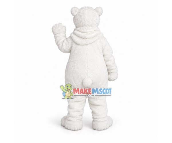 Scornful Polar Bear Mascot Soft Plush Costume Scornful Polar Bear Mascot Soft Plush Costume