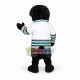 Black Whale With Angry Face Mascot Costume Black Whale With Angry Face Mascot Costume