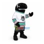Black Whale With Angry Face Mascot Costume
