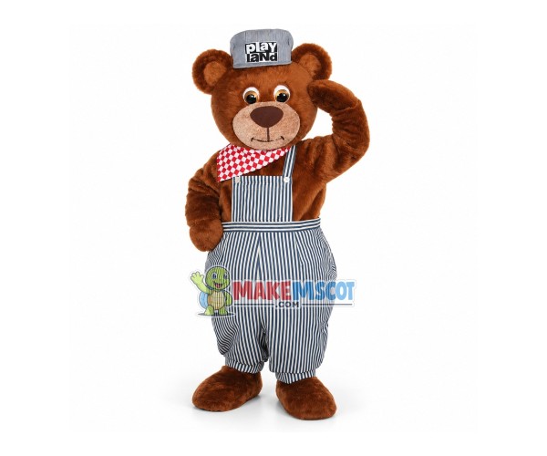 Fancy Bear of Playground Mascot Costume Fancy Bear of Playground Mascot Costume