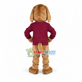 Serious Employee Dog Mascot Costume For Company Serious Employee Dog Mascot Costume For Company