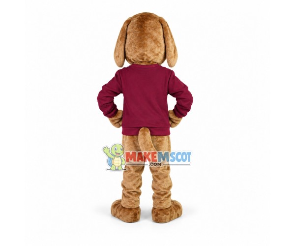Serious Employee Dog Mascot Costume For Company Serious Employee Dog Mascot Costume For Company