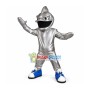 Silver Big Mouth Sea Fish Mascot Costume