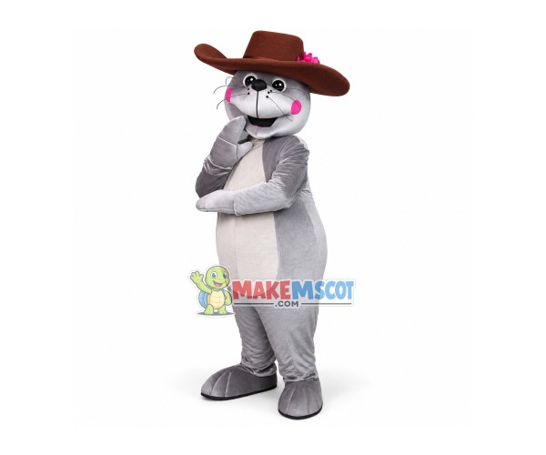 Performing Sea Lion On The Beach Mascot Costume Performing Sea Lion On The Beach Mascot Costume