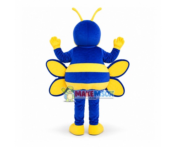 Special Blue Bee Mascot Costume Special Blue Bee Mascot Costume