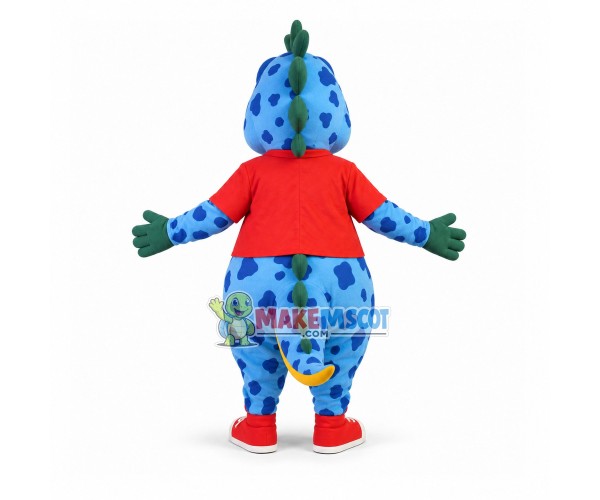 Fancy Cartoon Little Blue Dragon Mascot Costume Fancy Cartoon Little Blue Dragon Mascot Costume