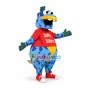 Fancy Cartoon Little Blue Dragon Mascot Costume