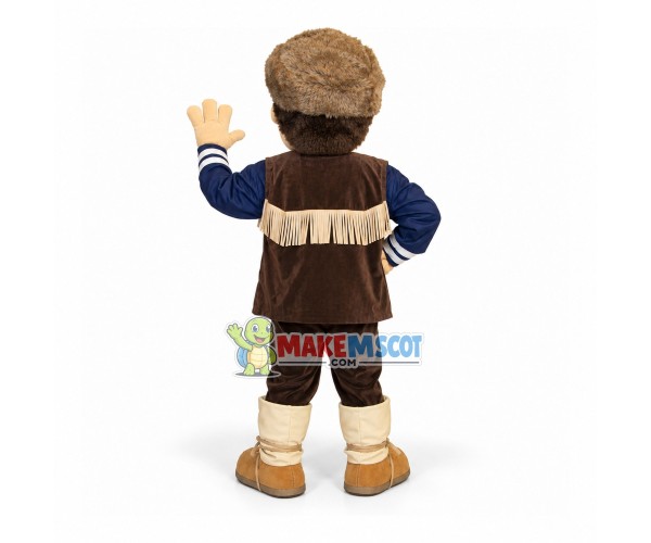 Enthusiastic Rustic Villager Mascot Costume Enthusiastic Rustic Villager Mascot Costume