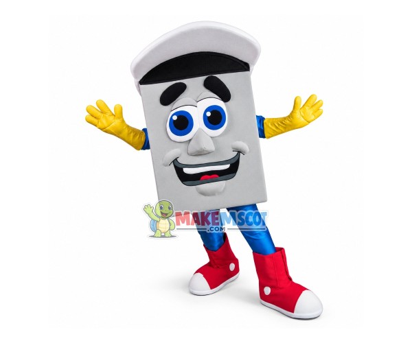 Valuable Gray Safe Mascot Costume