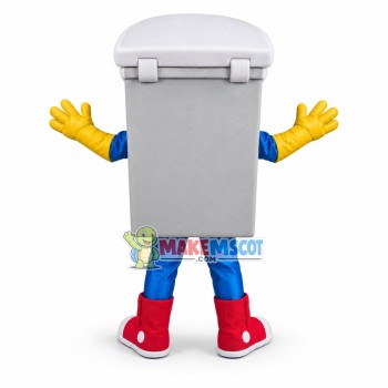 Valuable Gray Safe Mascot Costume Valuable Gray Safe Mascot Costume