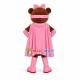 Superwoman Bear Wearing Pink Cloak Mascot Costume Superwoman Bear Wearing Pink Cloak Mascot Costume