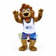 Active Lion of The Public Library Mascot Costume