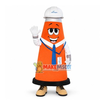 Roadblock Engineer of Service Website Mascot Costume