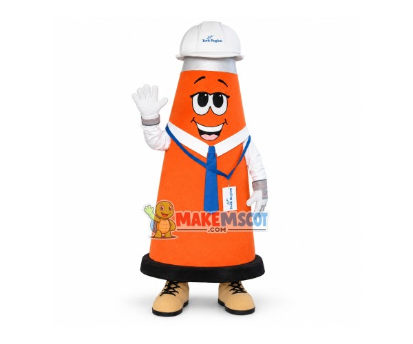 Roadblock Engineer of Service Website Mascot Costume Roadblock Engineer of Service Website Mascot Costume