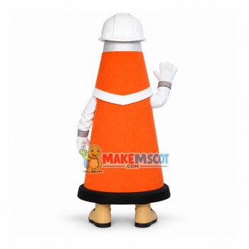 Roadblock Engineer of Service Website Mascot Costume Roadblock Engineer of Service Website Mascot Costume
