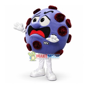 Malignant Human Immunodeficiency Virus Mascot Costume Malignant Human Immunodeficiency Virus Mascot Costume