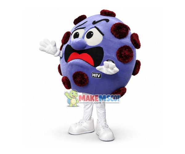 Malignant Human Immunodeficiency Virus Mascot Costume Malignant Human Immunodeficiency Virus Mascot Costume