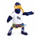 Defensive Sport Blue Whimbrel Mascot Costume Defensive Sport Blue Whimbrel Mascot Costume