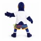 Defensive Sport Blue Whimbrel Mascot Costume Defensive Sport Blue Whimbrel Mascot Costume