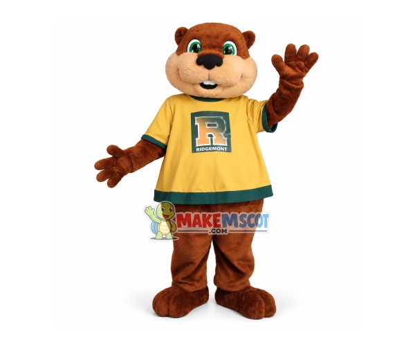 Green Eyes Squirrel of School Mascot Costume