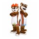 Pair of Sport Tiger Mascot Costume For the University Pair of Sport Tiger Mascot Costume For the University